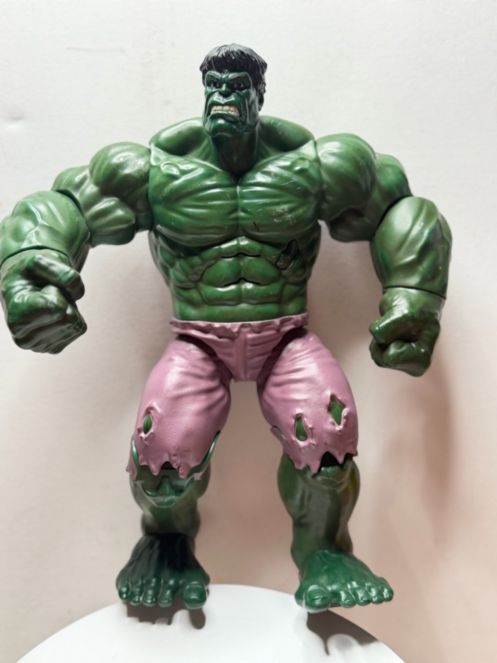 Green Hulk Action Figure Toy with Purple Shorts